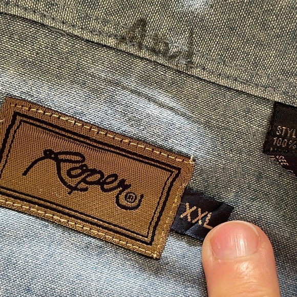 Men’s Vintage Roper Western Shirt - Picture 8 of 9